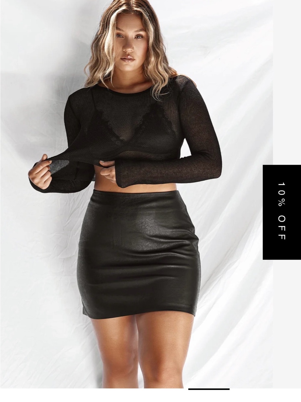 All Things Golden Cropped Knitted Long Sleeve - Picture 5 of 6